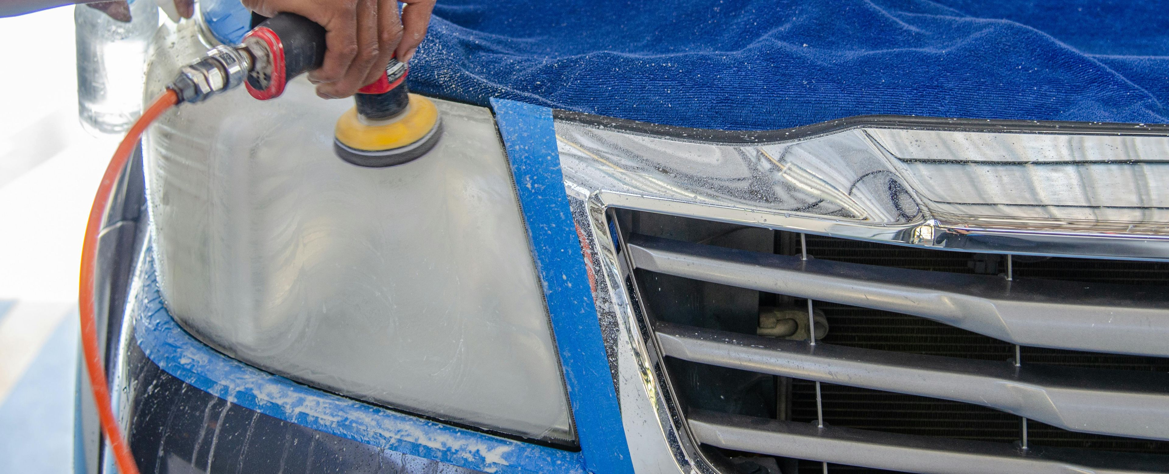 Polishing Headlight