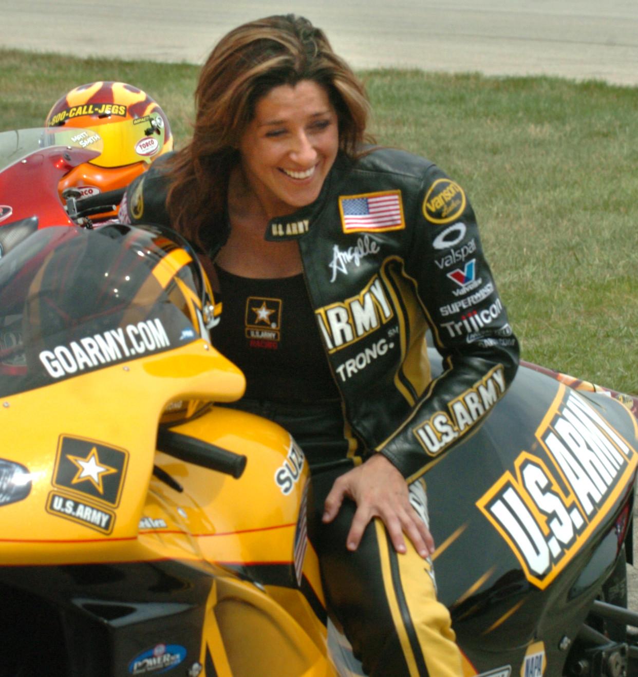 Women on Motorcycle