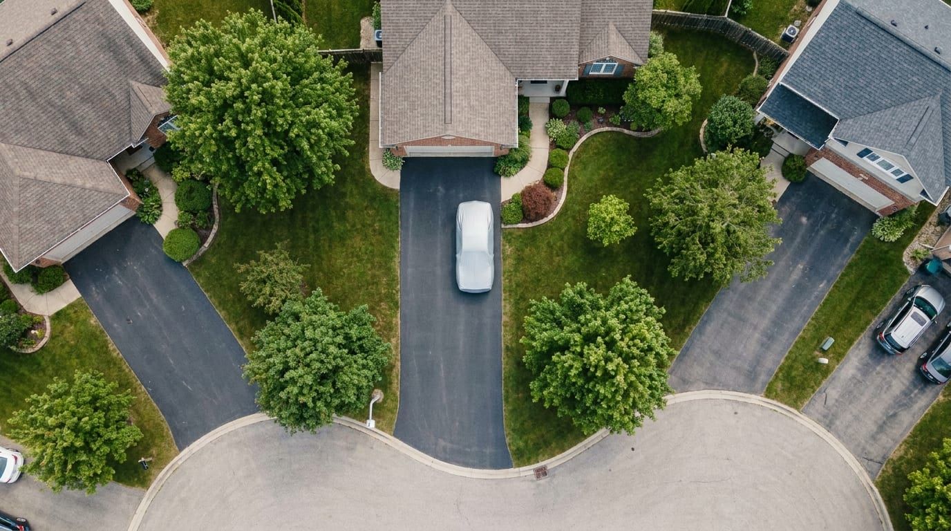 Cul-de-sac from above