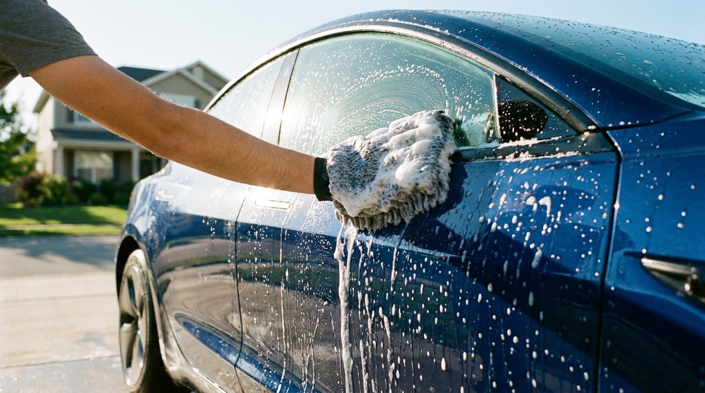 Wash · suds + water