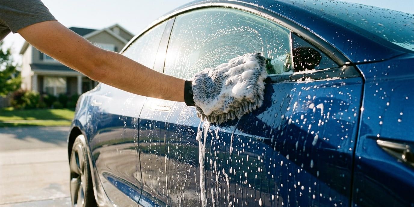 Wash · suds + water