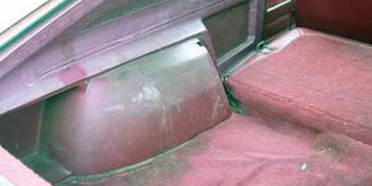 sun damaged car interior
