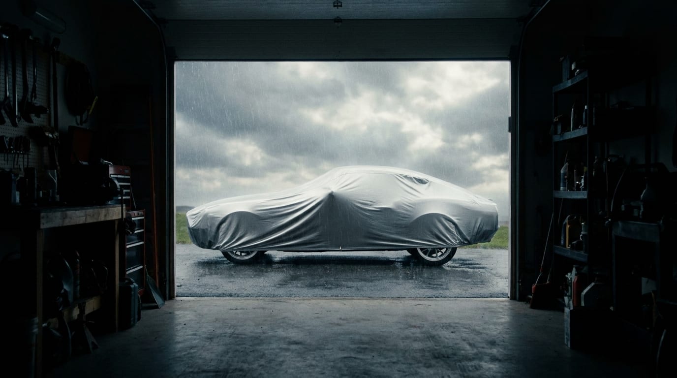 ★ Framed · through the garage