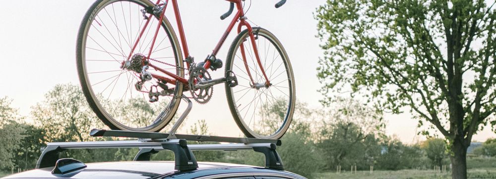 Bike Rack on the roof of a car