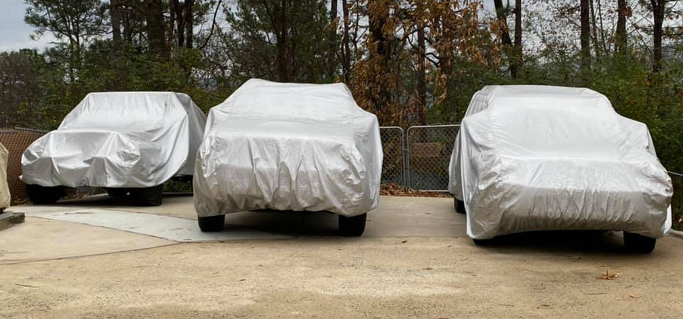 3 Vehicles Covered by Platinum Shield Covers