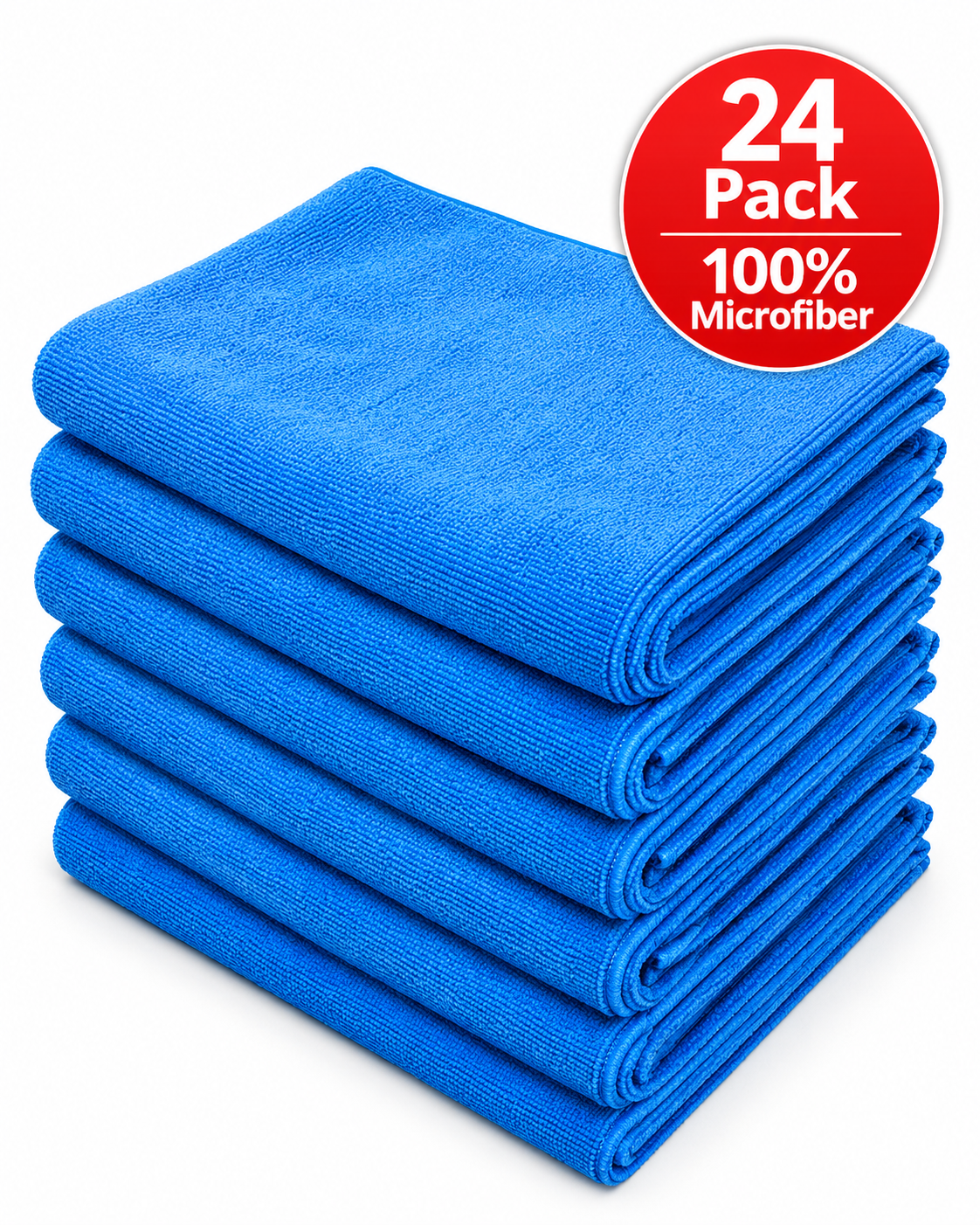 Premium Microfiber Cleaning Cloths [24-Pack]