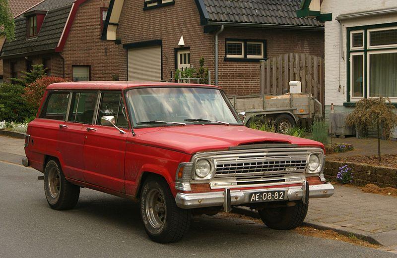 red jeep wagonner