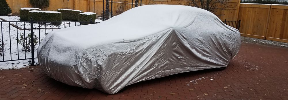 Platinum Shield Car Cover With Snow