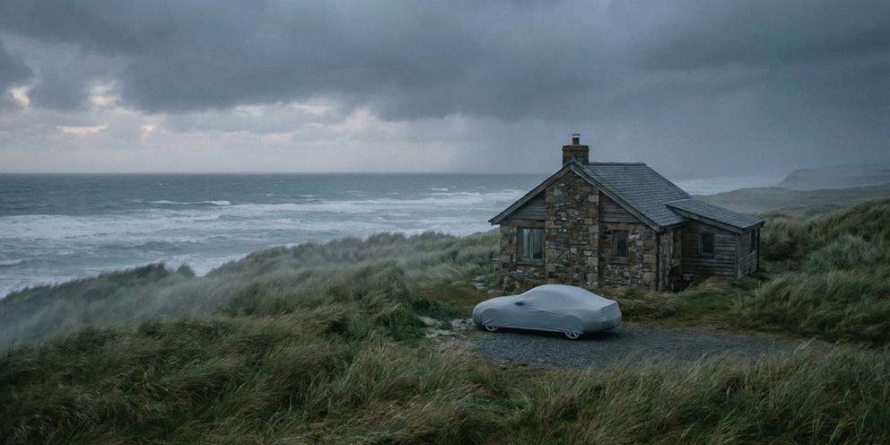 Coastal bluff + cottage