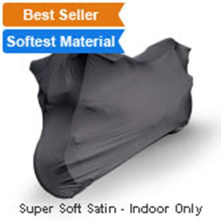 Indoor Black Satin Shield Scooter Cover