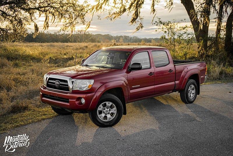cherry red toyota tacoma