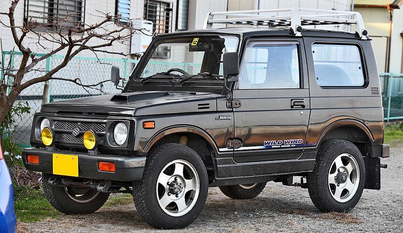 brown suzuki jimny