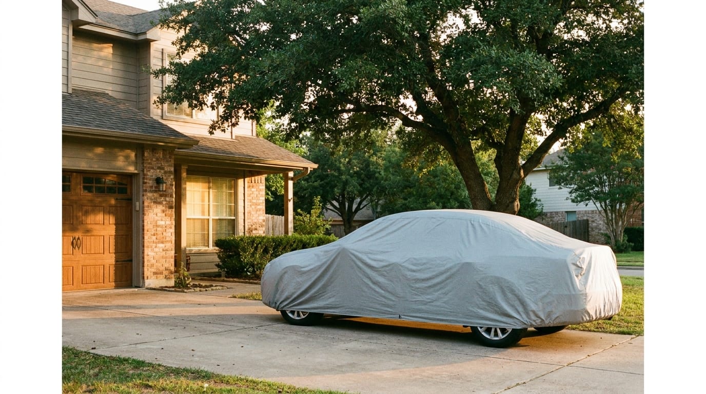 Suburban driveway