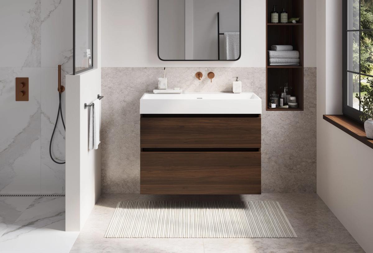 Kombiez badmeubel in Marone Oak