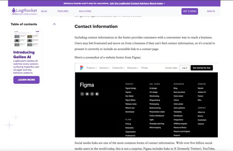 Un articolo su come realizzare footer di livello Un articolo su come realizzare footer di livello