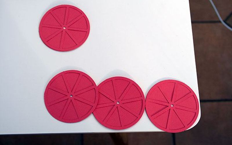 pink spokes over the pink circles