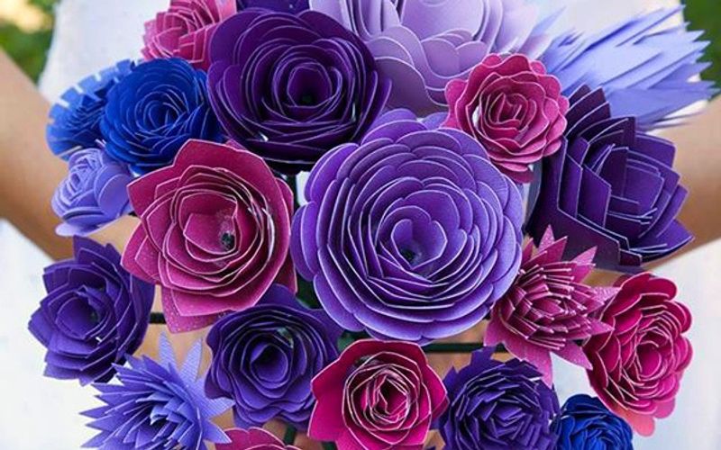 DIY Paper Wedding Bouquet