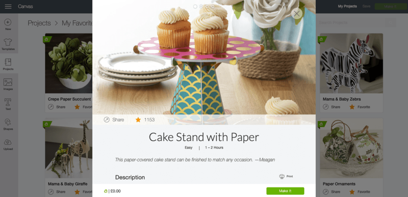 cricut maker cake stand
