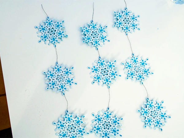 Winter snowflakes