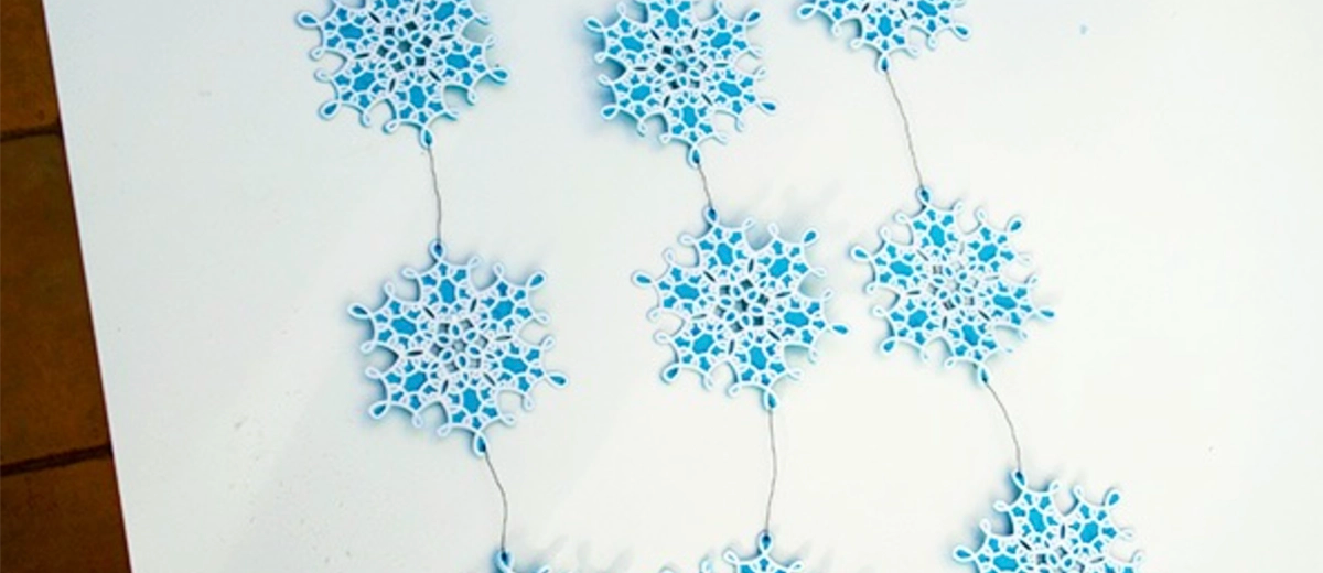 Winter snowflakes