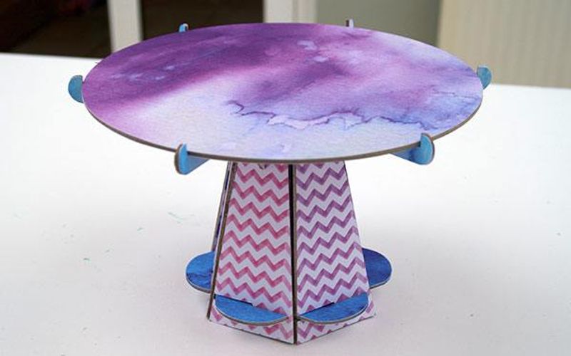 cricut maker cake stand - finished!