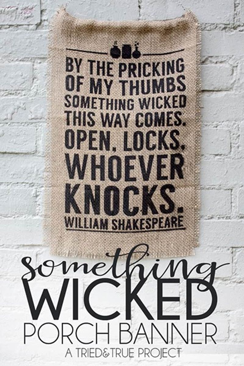 Something Wicked Porch Banner