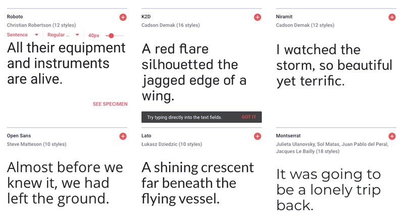 Google Fonts