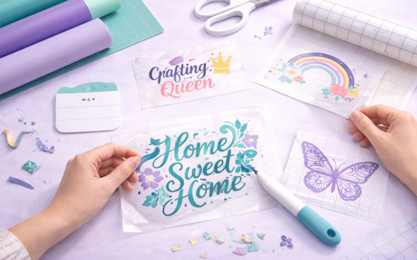 Weeding and transferring vinyl