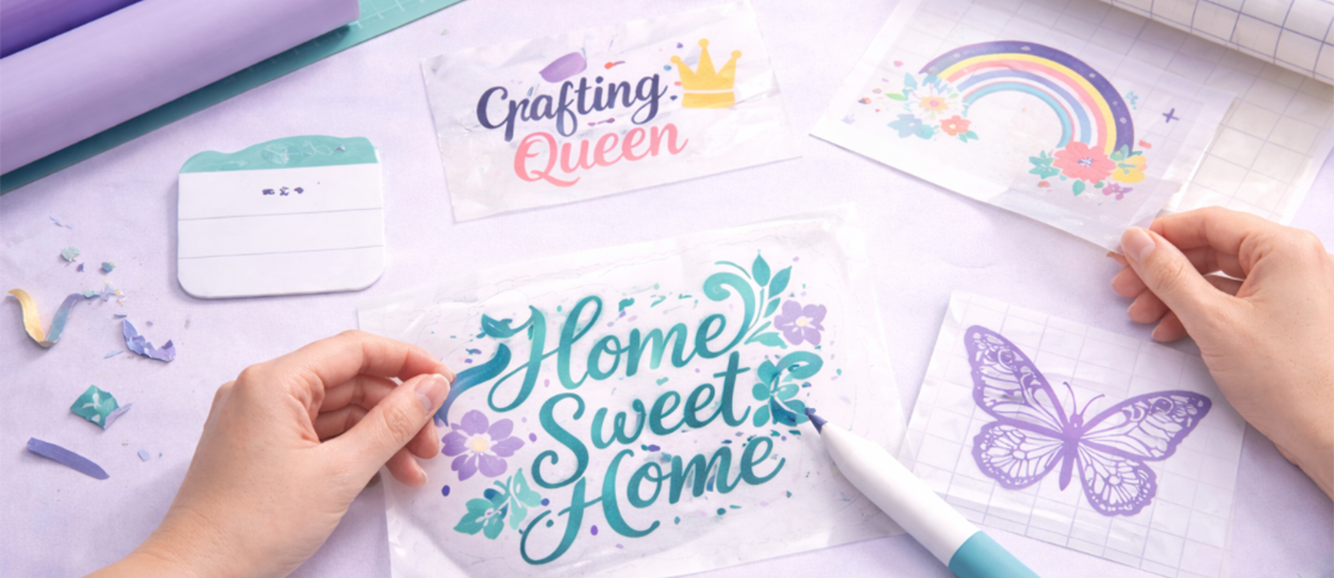 Weeding and transferring vinyl