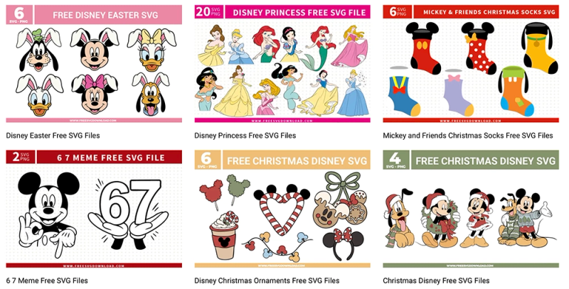 Free Disney SVGs
