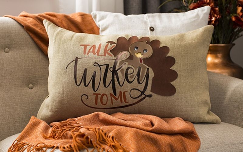 Turkey Talk Pillow