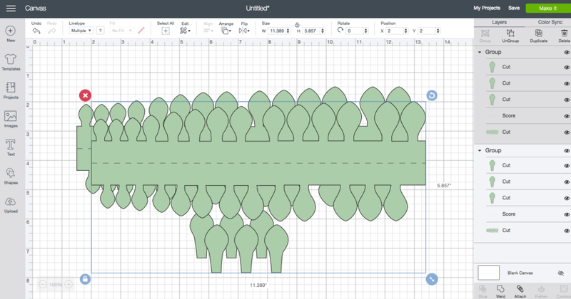 cricut maker crepe paper canvas