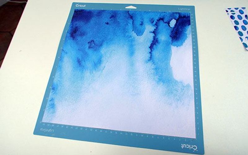 cricut maker project on the mat