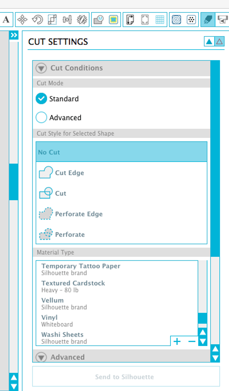 Cameo 3 cut settings