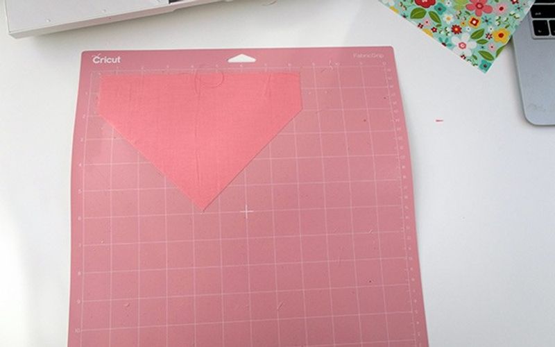 Bandana on cutting mat
