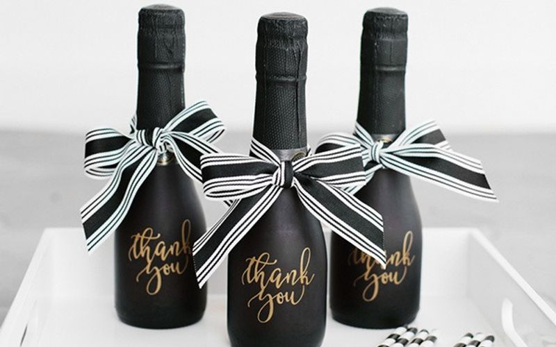 Thank You Champagne Bottle Sleeves