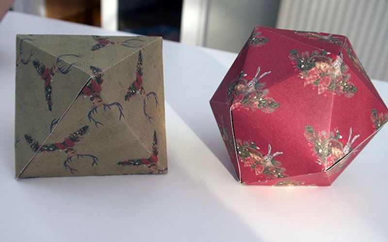 finished diy christmas decorations