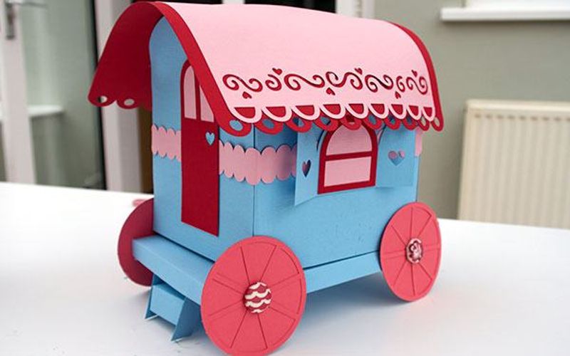 valentines day crafts wagon - all done!