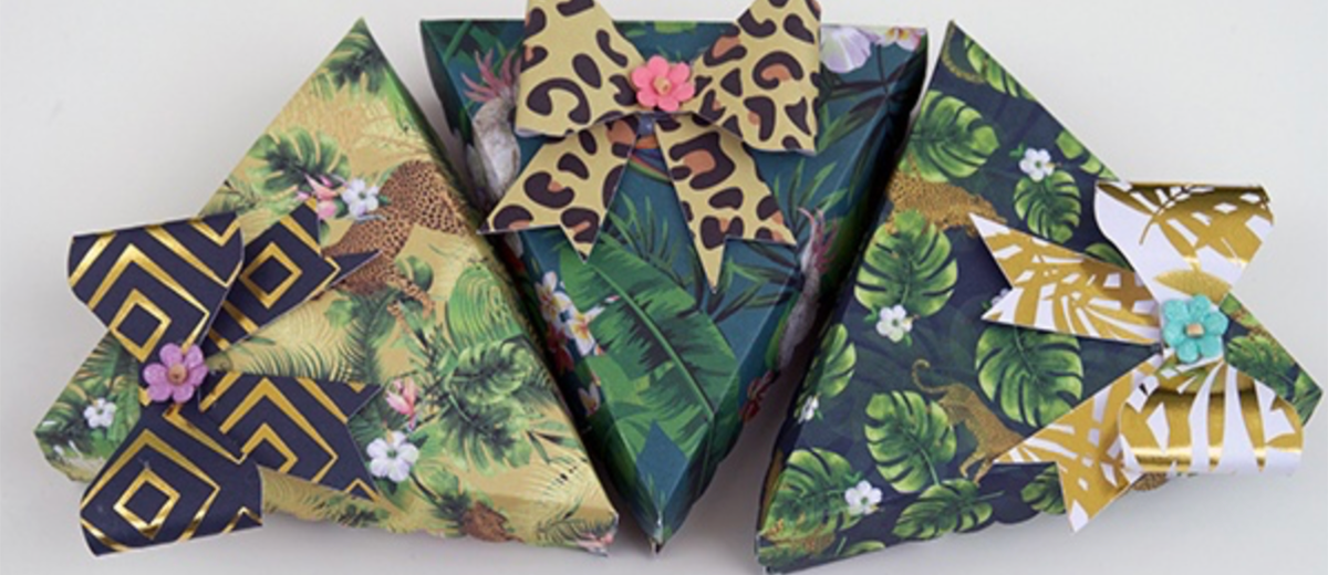 Jungle boxes with Cricut