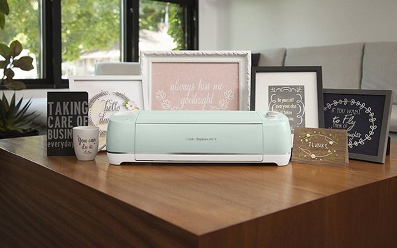 Cricut machine on the desktop
