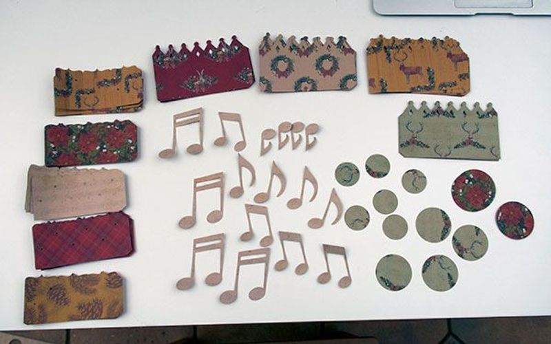 All the pieces laid out