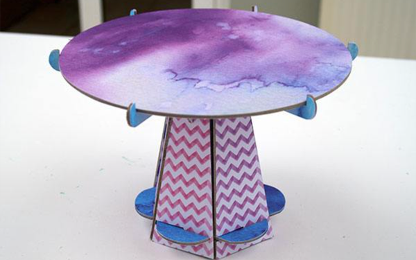 Cricut Maker cake stand project