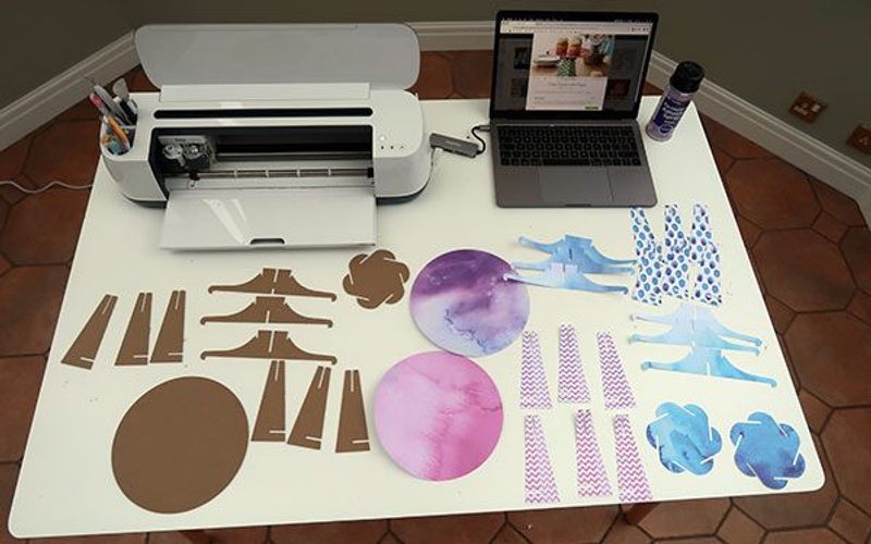 The individual cuts for our cake stand