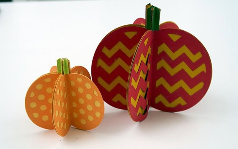 cricut maker pumpkin tutorial - the end results