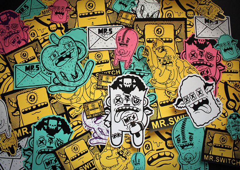 Awesome vinyl sticker pack