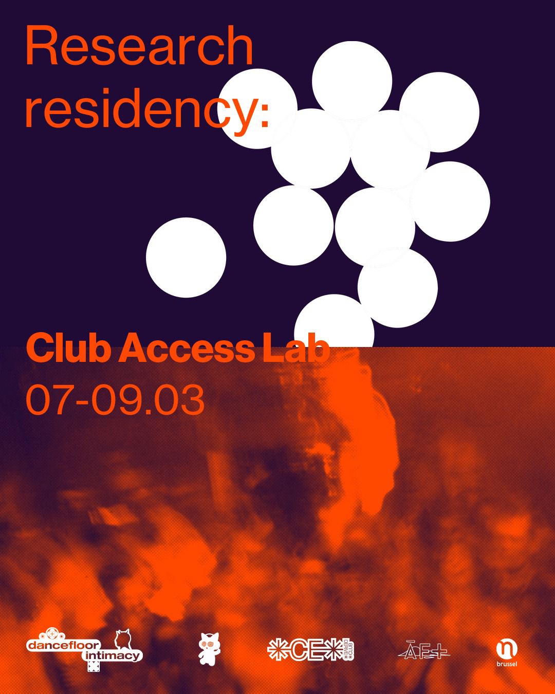 Poster for the research residency lab