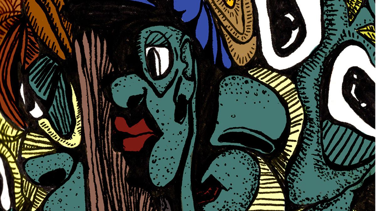 A wall with old-fashioned tools