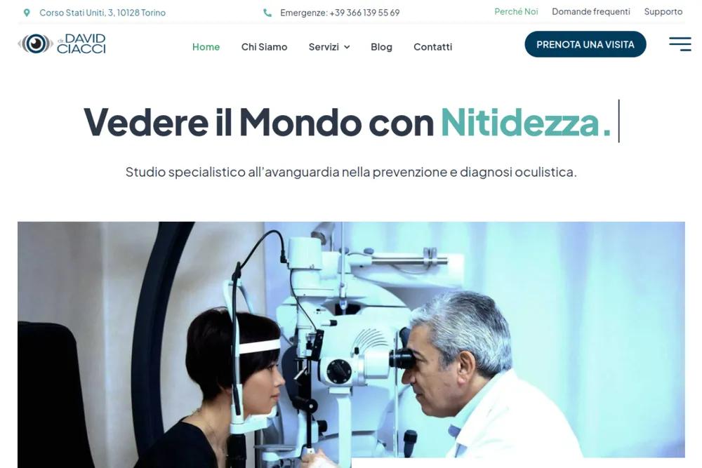 Anteprima del sito dello Studio Dr. David Ciacci