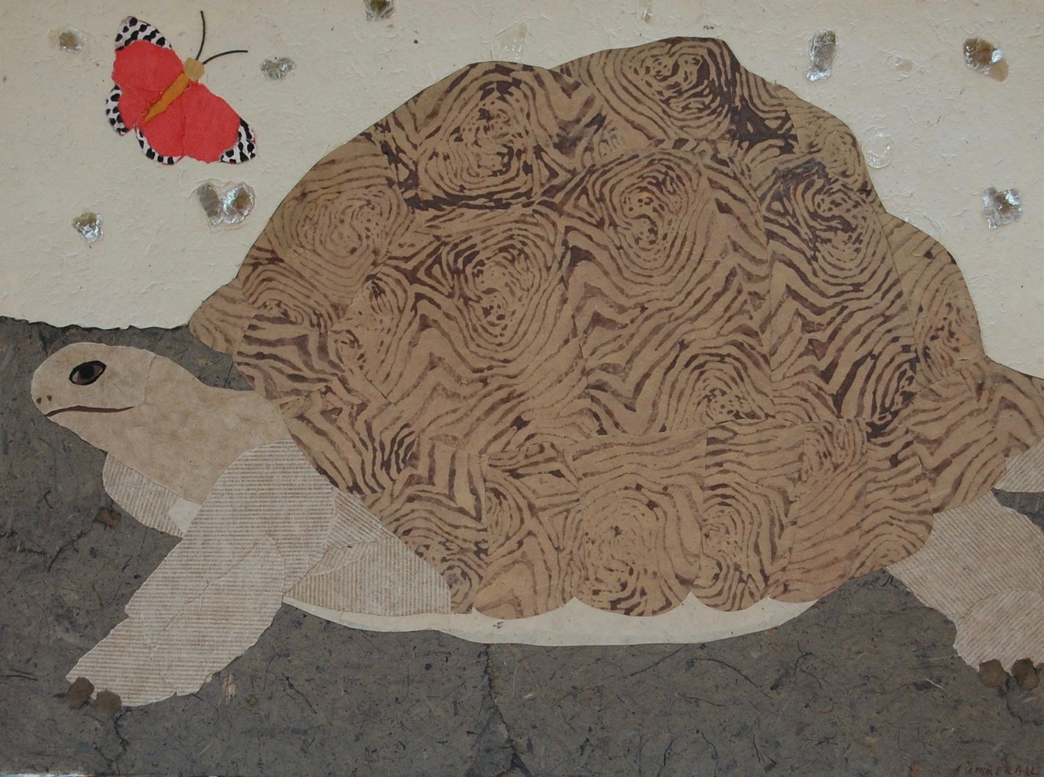 Tortoise with Butterfly