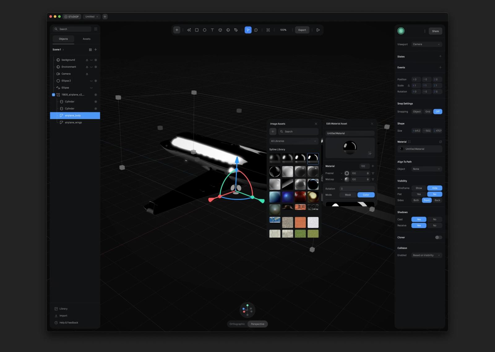 webflow+spline 클론 디자인 2
